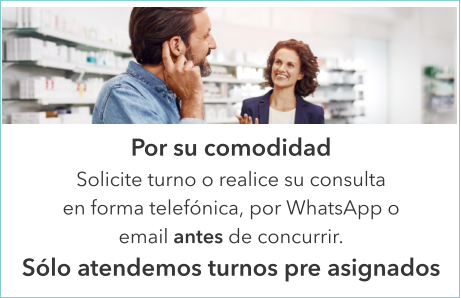 Por su comodidadSolicite turno o realice su consulta  en forma telefónica, por WhatsApp o  email antes de concurrir.Sólo atendemos turnos pre asignados